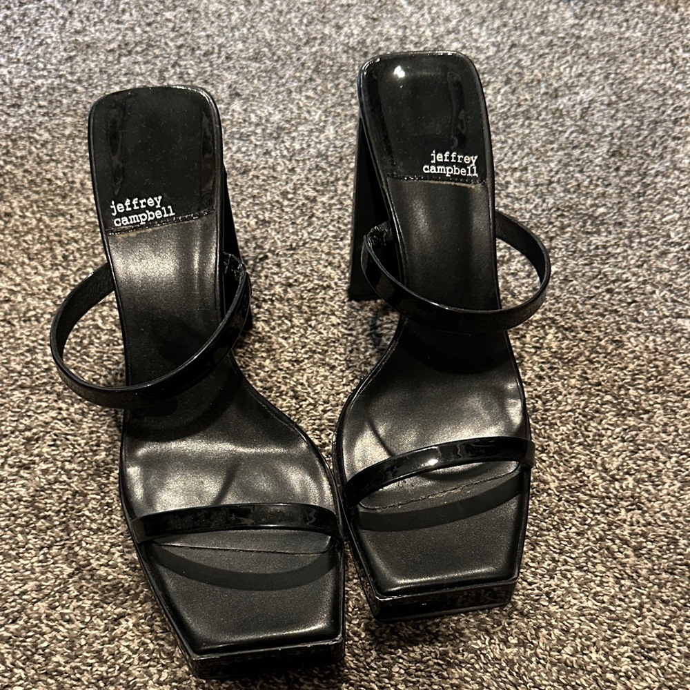 Jeffrey Campbell Glossy Black Heels